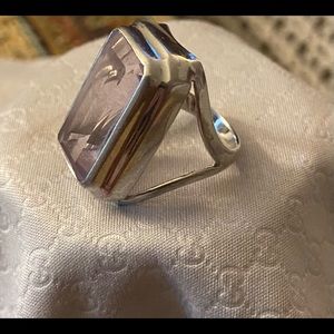 Sterling silver ring size 8.